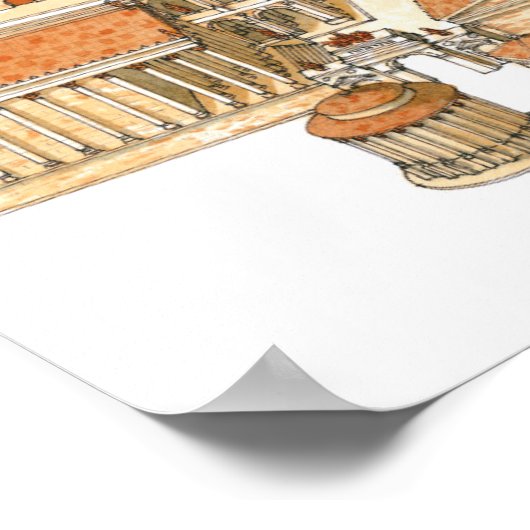 Kaiserforum. Rom. Luftbild Poster (Ecke)