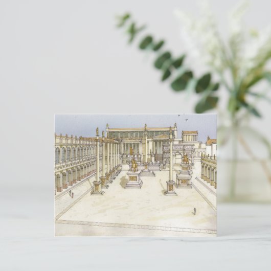 Kaiserforum. Rom Postkarte (Stehend Vorderseite)
