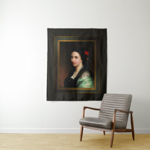 Kaiserin Carlota von Mexiko von Hermann Winterhalt Wandteppich