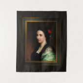 Kaiserin Carlota von Mexiko von Hermann Winterhalt Wandteppich (Vorderseite)