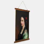 Kaiserin Carlota von Mexiko von Hermann Winterhalt Wandteppich Mit Holzrahmen (Gewinkelt)