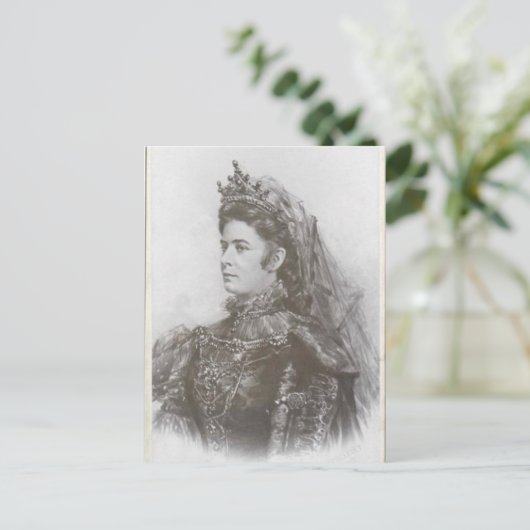 Kaiserin Elisabeth Austria - Sissi 1899 im memoria Postkarte (Stehend Vorderseite)