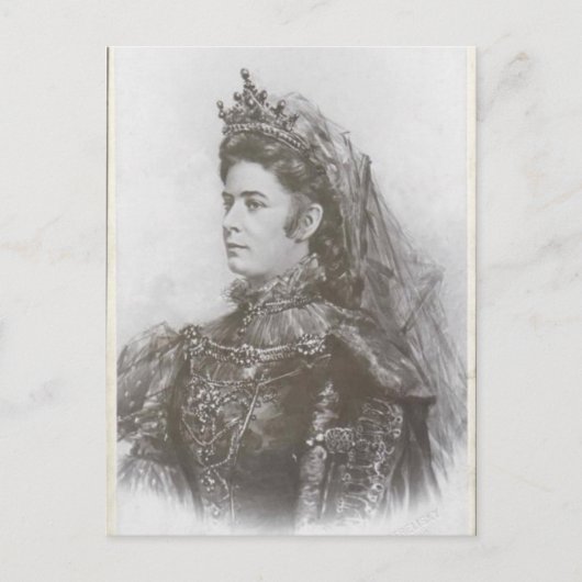 Kaiserin Elisabeth Austria - Sissi 1899 im memoria Postkarte (Vorderseite)