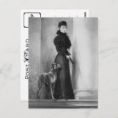 Kaiserin Elisabeth Austria - Sissi, Sisi mit Hund Postkarte (Vorne/Hinten)