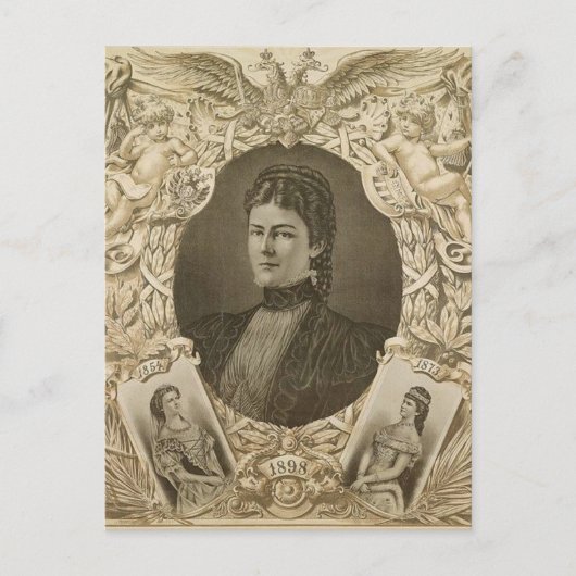 Kaiserin Elisabeth Austria - Sissi, Sisi Tod Postkarte (Vorderseite)