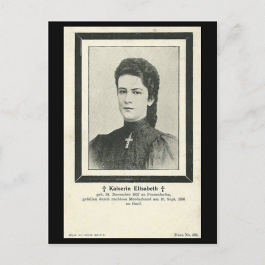 Kaiserin Elisabeth - Sissi - ASSASSINATION #034H Postkarte (Vorderseite)