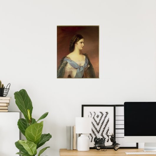 Kaiserin Elisabeth von Bayern als junge Frau Poster (Heimbüro)