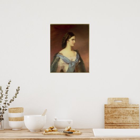 Kaiserin Elisabeth von Bayern als junge Frau Poster (Küche)