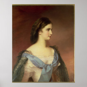 Kaiserin Elisabeth von Bayern als junge Frau Poster