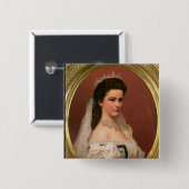 Kaiserin Elizabeth von Bayern auf Ungarn Button (Vorne & Hinten)