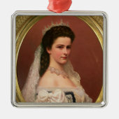 Kaiserin Elizabeth von Bayern auf Ungarn Silbernes Ornament (Vorne)