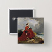 Kaiserin Eugenie in Biarritz, 1858 Button (Vorne & Hinten)
