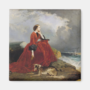 Kaiserin Eugenie in Biarritz, 1858 Magnet