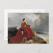 Kaiserin Eugenie in Biarritz, 1858 Postkarte (Vorne/Hinten)