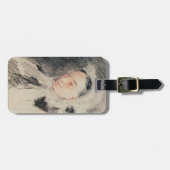 Kaiserin Eugénie (schwarze u. rote Kreide) Gepäckanhänger (Vorderseite horizontal)