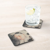 Kaiserin Eugénie (schwarze u. rote Kreide) Getränkeuntersetzer (Rechte Seite)