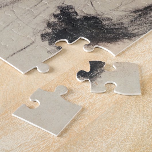 Kaiserin Eugénie (schwarze u. rote Kreide) Puzzle (Seite)