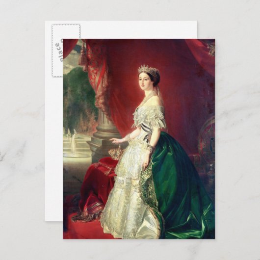 Kaiserin Eugenie von Frankreich Postkarte (Vorne/Hinten)