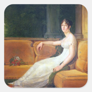 Kaiserin Josephine bei Malmaison, c.1801 Quadratischer Aufkleber