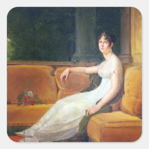 Kaiserin Josephine, Malmaison, c.1801 Quadratischer Aufkleber