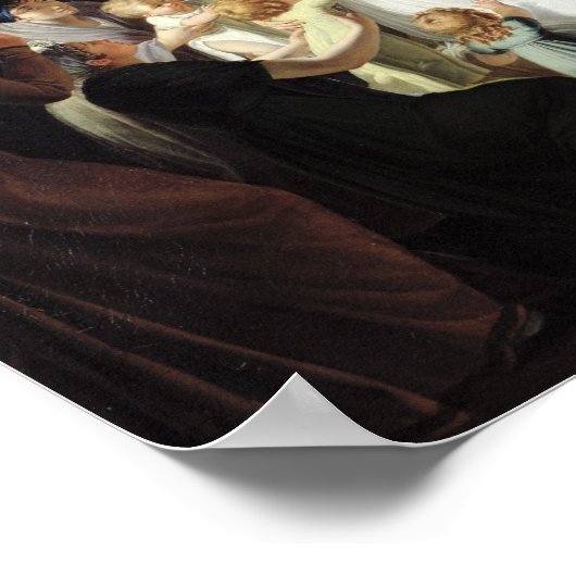 Kaiserin Josephine Unter den Kindern, 1806 Poster (Ecke)