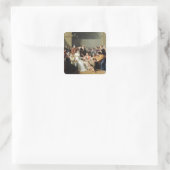 Kaiserin Josephine Unter den Kindern, 1806 Quadratischer Aufkleber (Tasche)