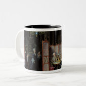 Kaiserin Katharina die Große, die a empfängt Zweifarbige Tasse (Vorderseite Links)