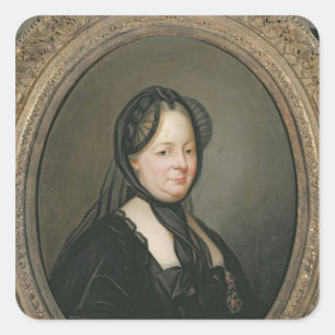 Kaiserin Maria Theresa von Österreich Quadratischer Aufkleber