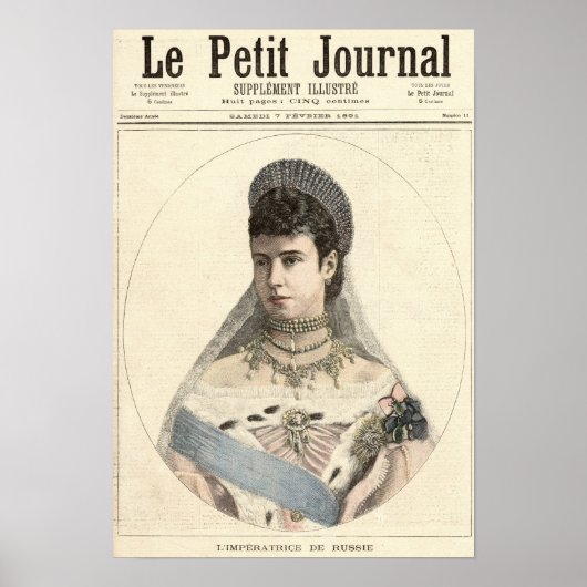 Kaiserin Russlands Poster (Vorne)