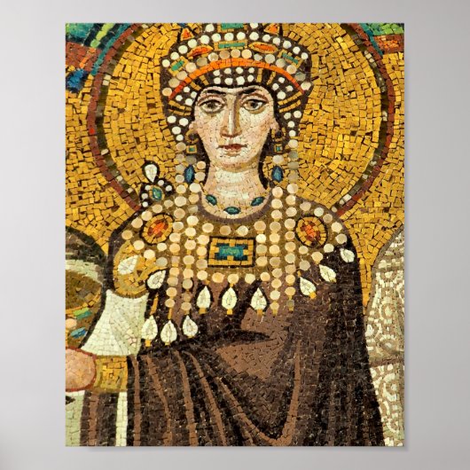 Kaiserin Theodora Mosaik Poster (Vorne)
