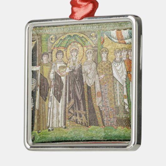 Kaiserin Theodora Silbernes Ornament (Links)