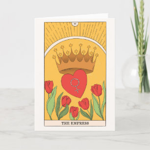 Kaiserinnentarotkarte Major Arcana weibliche Energ Feiertagskarte