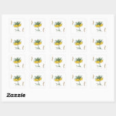 Kaiserkrone Sticker quadratisch (Blatt)