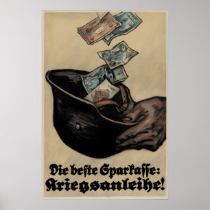 Kaiserlich-deutsches Propagandaposter aus dem Erst Poster