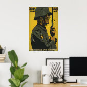 Kaiserlich deutsches WWI-Propagandaplakat Bayerisc Poster (Heimbüro)
