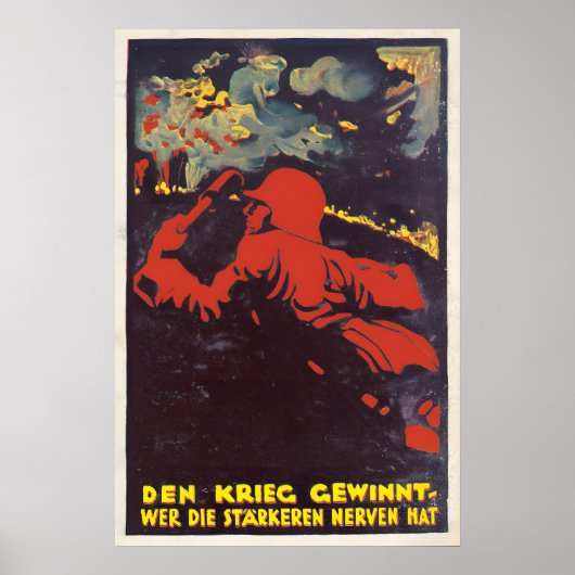 Kaiserlich deutsches WWI-Propagandaposter Der mit Poster (Vorne)
