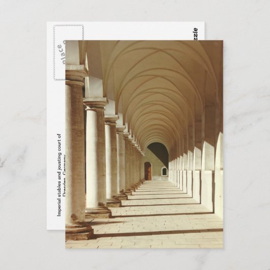 Kaiserliche Burg Pferdeställe. Dresden, Deutschlan Postkarte (Vorne/Hinten)