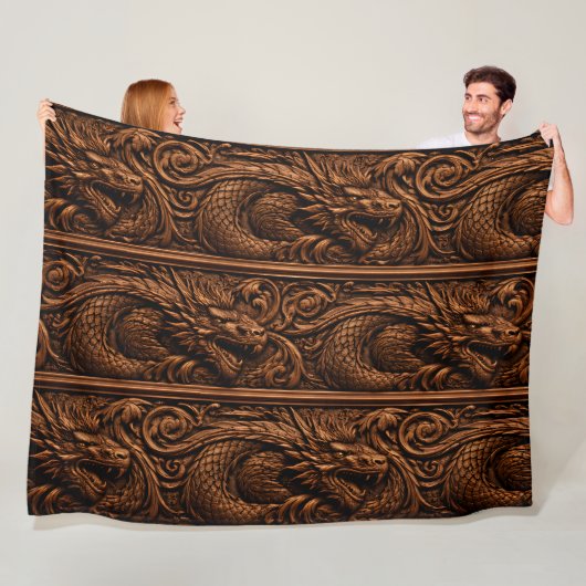 Kaiserliche Dragonwood-Schnitzdecke aus Fleece (Beispiel)