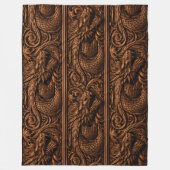 Kaiserliche Dragonwood-Schnitzdecke aus Fleece (Vorderseite)