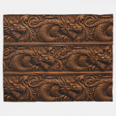 Kaiserliche Dragonwood-Schnitzdecke aus Fleece (Vorderseite (Horizontal))