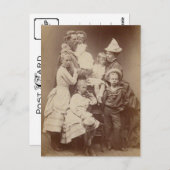 Kaiserliche Familie Preußen ca. 1874 Postkarte (Vorne/Hinten)
