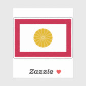 Kaiserliche Flagge Japans (1926-Gegenwart) Aufkleber (Blatt)