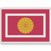 Kaiserliche Flagge Japans (1926-Gegenwart) Aufkleber (Vorderseite)