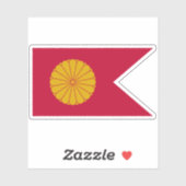 Kaiserliche Flagge Japans (1926-Gegenwart) Aufkleber (Blatt)