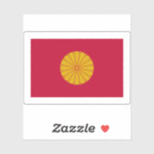Kaiserliche Flagge Japans (1926-Gegenwart) Aufkleber (Blatt)