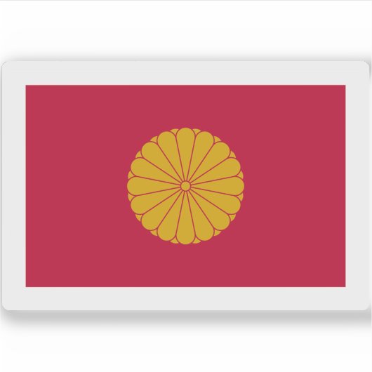 Kaiserliche Flagge Japans (1926-Gegenwart) Aufkleber (Vorderseite)