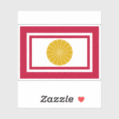 Kaiserliche Flagge Japans (2020-2020) Aufkleber (Blatt)
