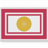 Kaiserliche Flagge Japans (2020-2020) Aufkleber (Vorderseite)