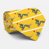 Kaiserliche gelbe Drache-Flagge, Qing Dynastie Krawatte (Gerollt)