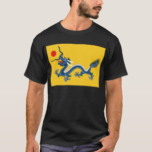 Kaiserliche gelbe Drache-Flagge, Qing Dynastie T-Shirt